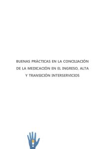 buenas prácticas en la conciliación de la medicación en el ingreso