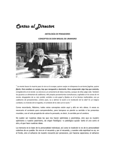 Cartas al Director  &#34; ANTOLOGÍA DE PENSADORES