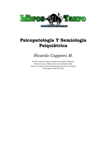 Capponi M., Ricardo - Psicopatologia Y Semiologia