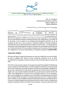 Descargar alegaciones - Federación Española de Piragüismo
