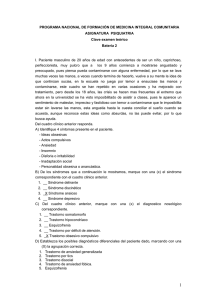 PROGRAMA NACIONAL DE FORMACIÓN DE MEDICINA INTEGRAL COMUNITARIA ASIGNATURA  PSIQUIATRIA