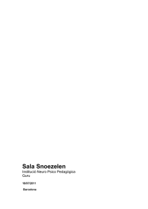 Sala Snoezelen - Tu patrocinio