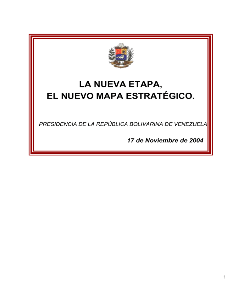 REVOLUCI N BOLIVARIANA LA NUEVA ETAPA 