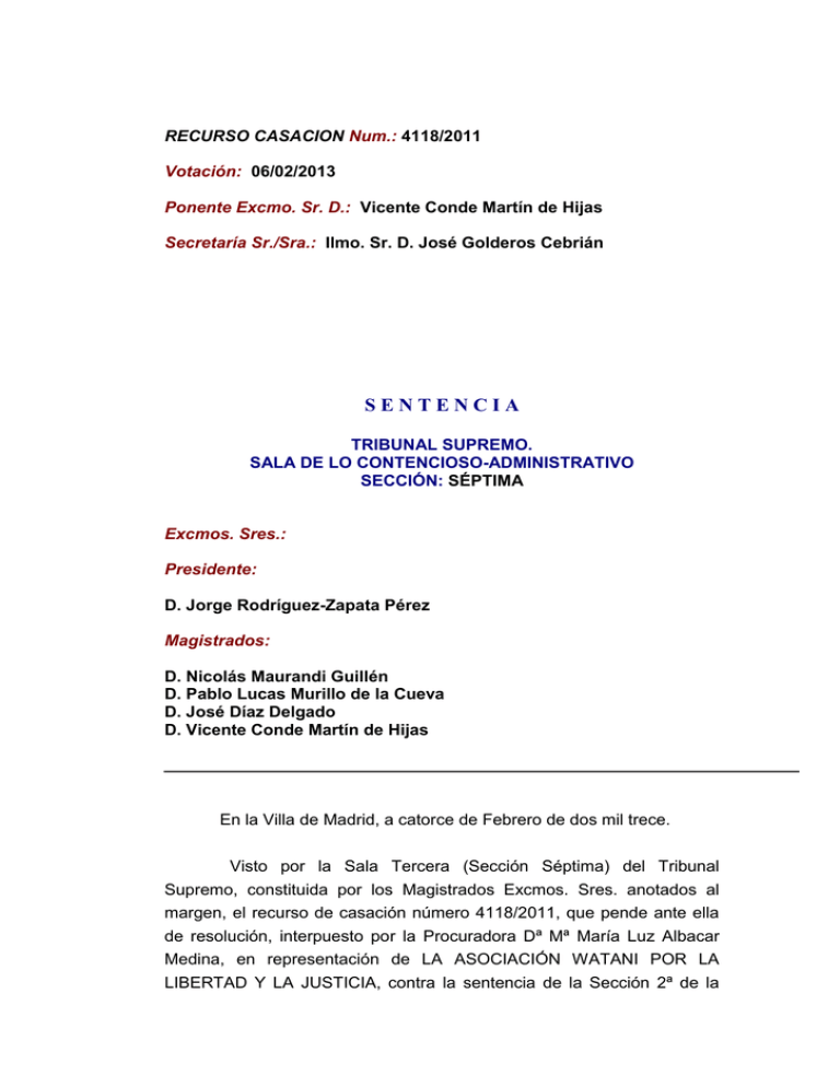 RECURSO CASACION Num