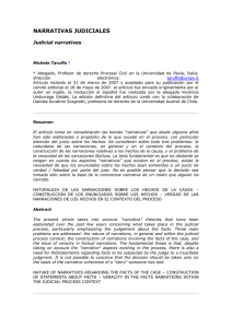 NARRATIVAS JUDICIALES - Supremo Tribunal de Justicia del