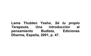 Lama Thubten Yeshe, Sé tu propio terapeuta