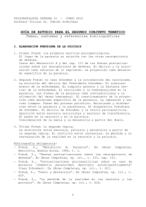 PSICOPATOLOGIA CATEDRA II - CURSO 1999