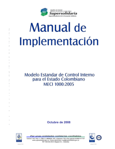 diseño e implementación del modelo estándar de control interno