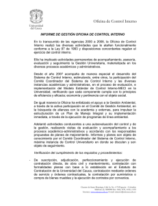 Control Interno - Universidad del Cauca