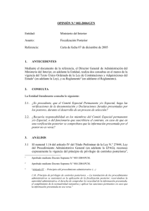 N° 002-06 Ministerio del Interior - Fiscalización Posterior