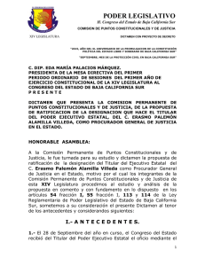 PODER LEGISLATIVO H. Congreso del Estado de Baja California