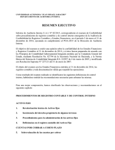 informe de confiabilidad a lo estados financieros 2014 uai nº02/2015