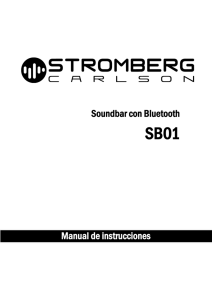 Soundbar con Bluetooth SB01 Manual de instrucciones Riesgo de