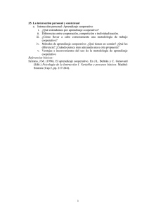 PSICOLOGÍA DE LA INSTRUCCIÓN, curso 2000/2001