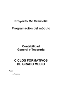 Proyecto Mc Graw-Hill Programación del módulo CICLOS FORMATIVOS