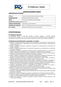 Especificaci&oacute;n primer curso - Polit&eacute;cnico Estella