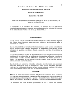 Decreto 3402 septiembre 2007