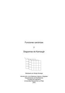 Funciones canónicas  y Diagramas de Karnaugh