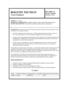 BOLETIN TECNICO Vertex Standard BT#: 0005-1A