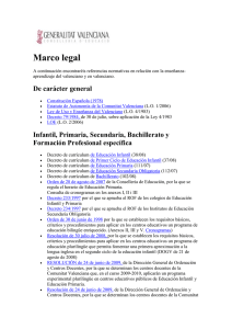 4º) Marco Legal C.V.