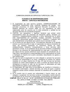 Cl&aacute;usula de Responsabilidad