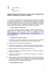 trenes y vagones - Autoridad Portuaria de Marín y Ría de Pontevedra