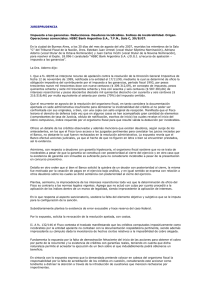 JURISPRUDENCIA Impuesto a las ganancias. Deducciones. Deudores incobrables. Indices de incobrabilidad.... Operaciones comerciales. HSBC Bank Argentina S.A., T.F.N., Sala C, 30/8/07.