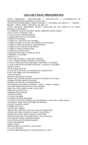 lista de útiles prekinder 2013 - Colegio Academia de Humanidades