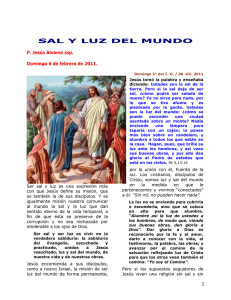 sal y luz del mundo