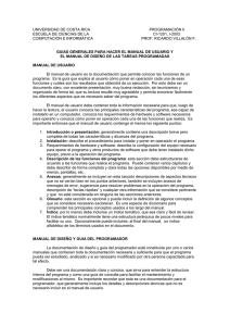 UNIVERSIDAD DE COSTA RICA PROGRAMACIÓN II - Di