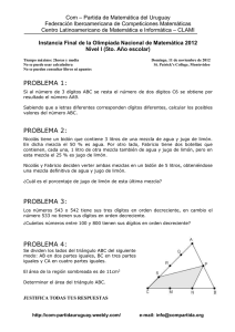 Final 2012 - Com-Partida de Matemática del Uruguay