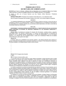 Reformas LXII Legislatura: Decreto 256. DOF 26-05-2015