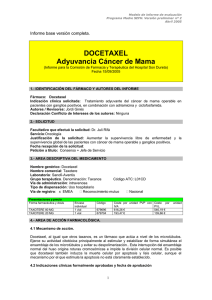 DOCETAXEL Adyuvancia Cáncer de Mama Informe base versión completa.