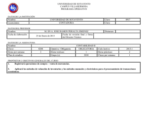 UNIVERSIDAD DE SOTAVENTO CAMPUS VILLAHERMOSA PROGRAMA OPERATIVO