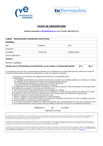 FICHA DE INSCRIPCIÓN formacion