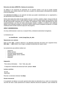 Estructura de datos (ARRAYS)