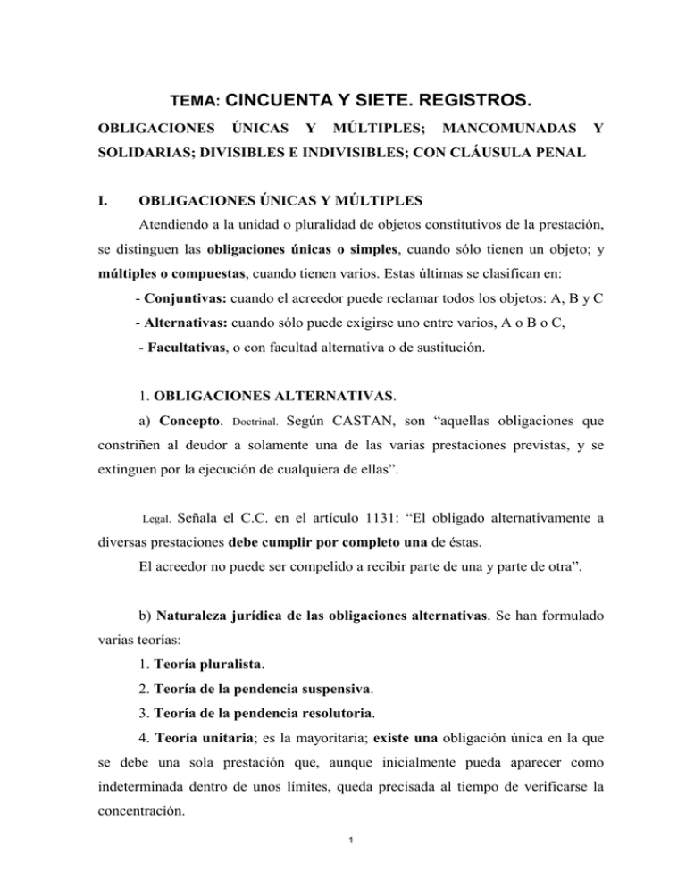 Iv. Obligaciones Con Cláusula Penal.