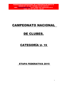 Reglamento CAC 2015 - U19 - Federación de Basquetbol de la