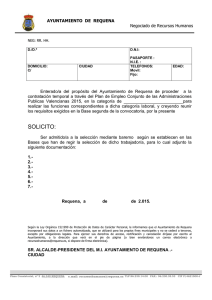 Modelo instancia - Ayuntamiento de Requena
