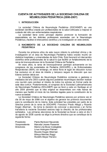 cuenta directiva 2007 - Sociedad Chilena de Neumología Pediátrica