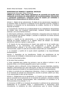 Boletín Oficial del Estado  - Fecha 24/03/1994