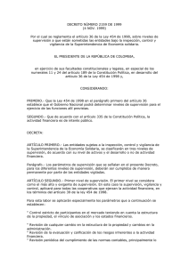 DECRETO NÚMERO 2159 DE 1999