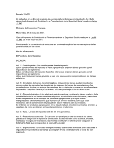 Decreto 199/001 - Asociacion de Despachantes de Aduana del