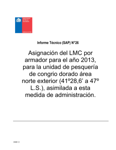 Asignación del LMC por armador para el año 2013,