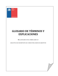 GLOSARIO DE TÉRMINOS Y EXPLICACIONES