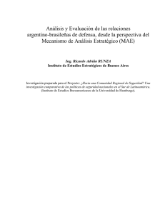 Análisis y Evaluación de las relaciones argentino
