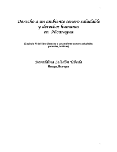Derecho a un ambiente sonoro saludable