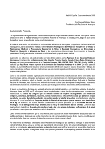 Carta nicaragua