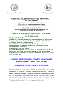 xii jornada del departamento de psiquiatria