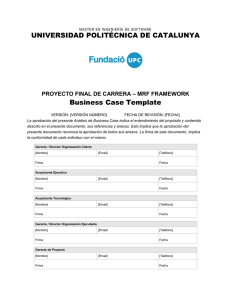 Business Case - Plantilla